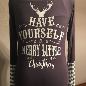 Gray Christmas Tunic